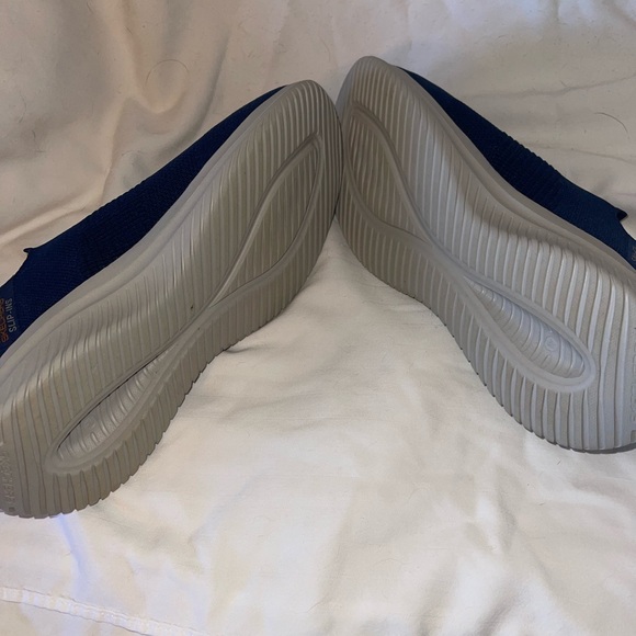 Sketchers Slip-Ins Ultra Flex Smooth Navy - NIB Mens Size 11.5 Wide - Picture 2 of 6